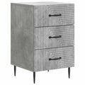 Armadio da Notte con cassetto Grigio Cemento 43 x 41 x 66,5 cm
