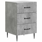 Armadio da Notte con cassetto Grigio Cemento 43 x 41 x 66,5 cm