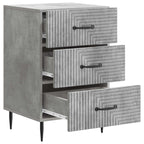 Armadio da Notte con cassetto Grigio Cemento 43 x 41 x 66,5 cm