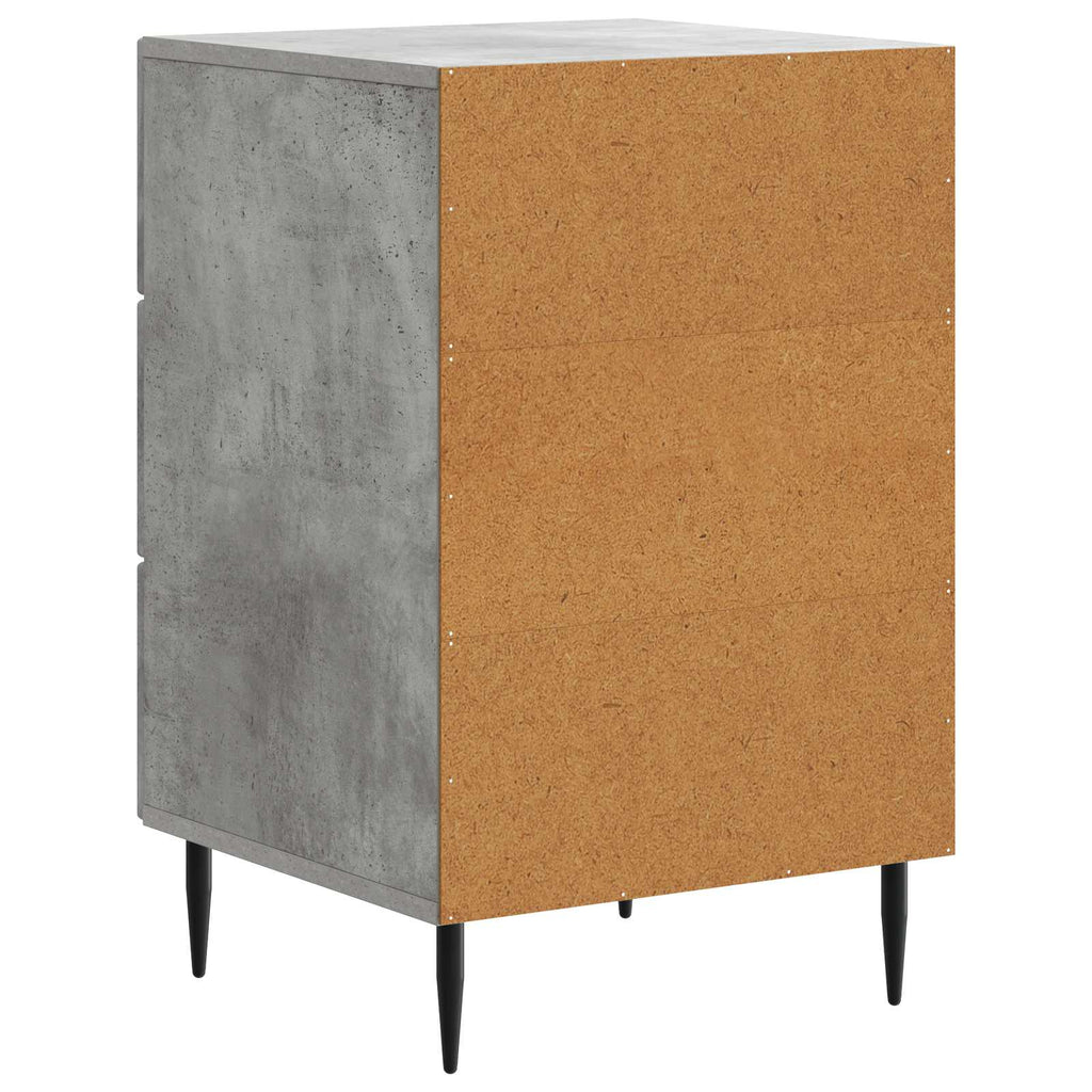 Armadio da Notte con cassetto Grigio Cemento 43 x 41 x 66,5 cm