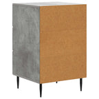 Armadio da Notte con cassetto Grigio Cemento 43 x 41 x 66,5 cm