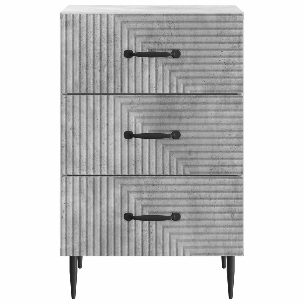 Armadio da Notte con cassetto Grigio Cemento 43 x 41 x 66,5 cm