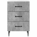 Armadio da Notte con cassetto Grigio Cemento 43 x 41 x 66,5 cm