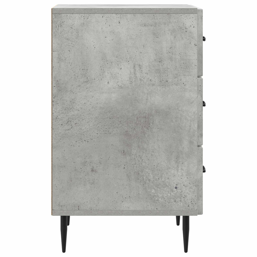 Armadio da Notte con cassetto Grigio Cemento 43 x 41 x 66,5 cm