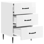 Armadio da Notte con cassetto Bianco Lucido 43 x 41 x 66,5 cm