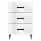 Armadio da Notte con cassetto Bianco Lucido 43 x 41 x 66,5 cm