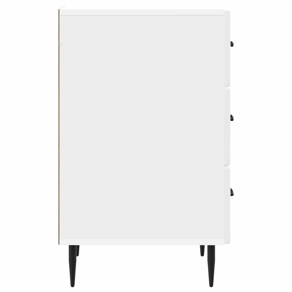 Armadio da Notte con cassetto Bianco Lucido 43 x 41 x 66,5 cm