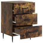Armadio da Notte con cassetto Rovere Fumo 43 x 41 x 66,5 cm