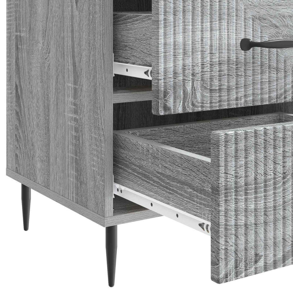 Armadio da Notte con cassetto Grigio Sonoma 43 x 41 x 66,5 cm