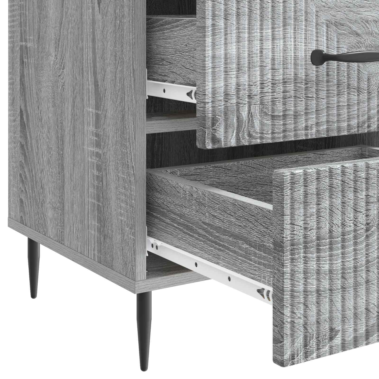 Armadio da Notte con cassetto Grigio Sonoma 43 x 41 x 66,5 cm