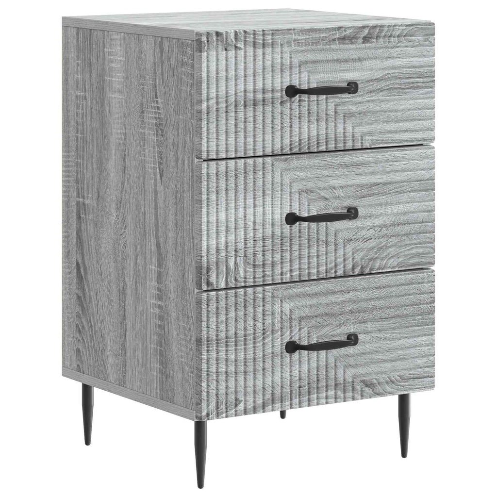 Armadio da Notte con cassetto Grigio Sonoma 43 x 41 x 66,5 cm