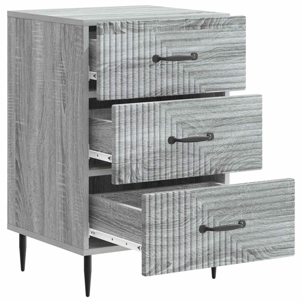 Armadio da Notte con cassetto Grigio Sonoma 43 x 41 x 66,5 cm