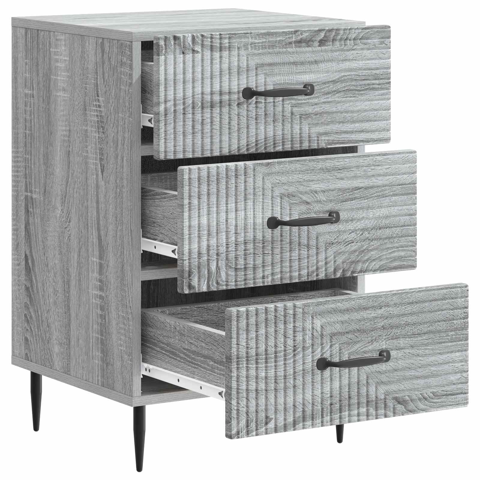 Armadio da Notte con cassetto Grigio Sonoma 43 x 41 x 66,5 cm