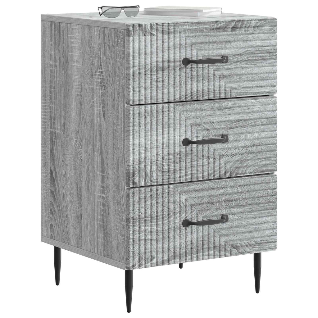 Armadio da Notte con cassetto Grigio Sonoma 43 x 41 x 66,5 cm