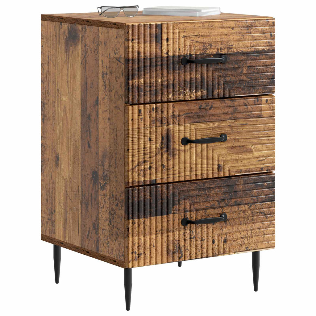 Armadio da Notte con cassetto Legno antico 43 x 41 x 66,5 cm