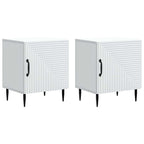 Armadio da Notte 2 pcs Bianco 43 x 34,5 x 50 cm