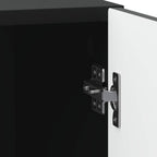 Armadio da Notte Nero 43 x 34,5 x 50 cm Legno ingegnerizzato