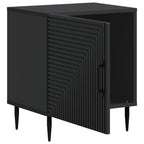 Armadio da Notte Nero 43 x 34,5 x 50 cm Legno ingegnerizzato