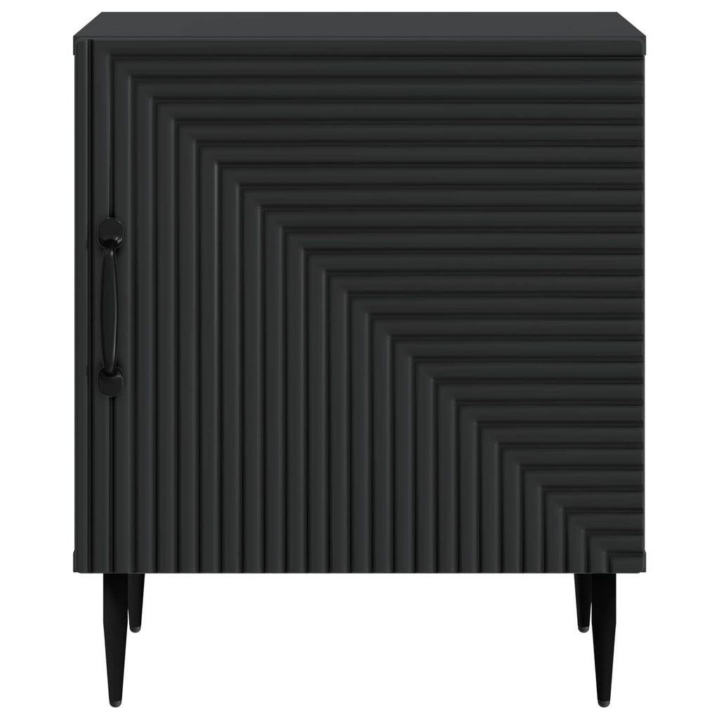 Armadio da Notte Nero 43 x 34,5 x 50 cm Legno ingegnerizzato