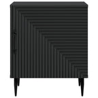 Armadio da Notte Nero 43 x 34,5 x 50 cm Legno ingegnerizzato