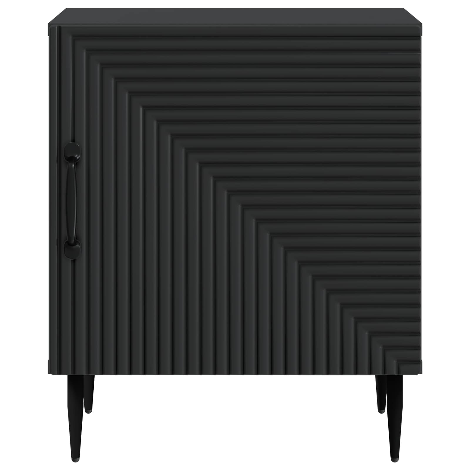 Armadio da Notte Nero 43 x 34,5 x 50 cm Legno ingegnerizzato