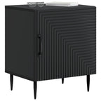 Armadio da Notte Nero 43 x 34,5 x 50 cm Legno ingegnerizzato