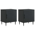 Armadio da Notte 2 pcs Nero 43 x 34,5 x 50 cm