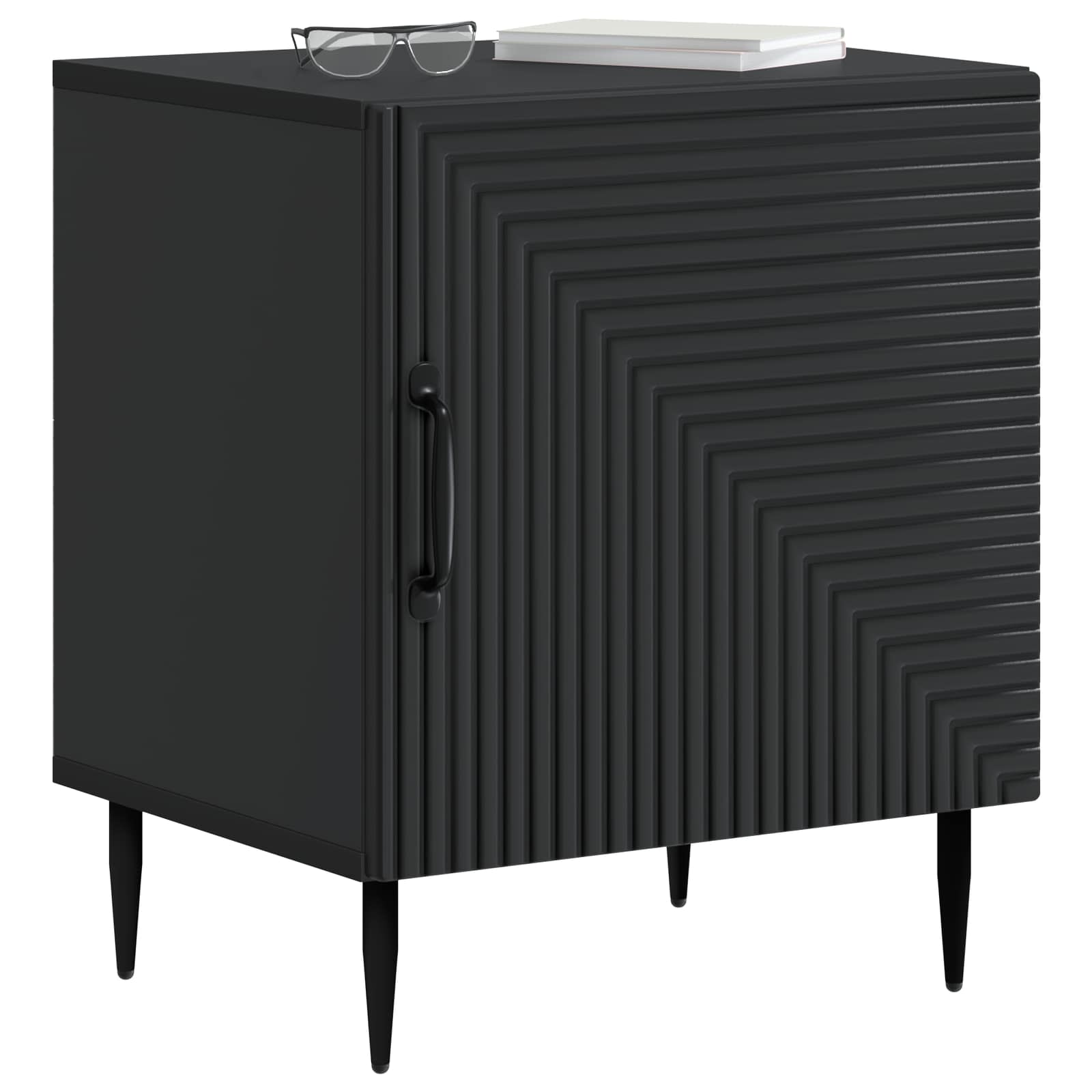 Armadio da Notte 2 pcs Nero 43 x 34,5 x 50 cm