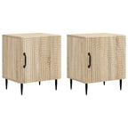 Armadio da Notte 2 pcs Rovere Sonoma 43 x 34,5 x 50 cm