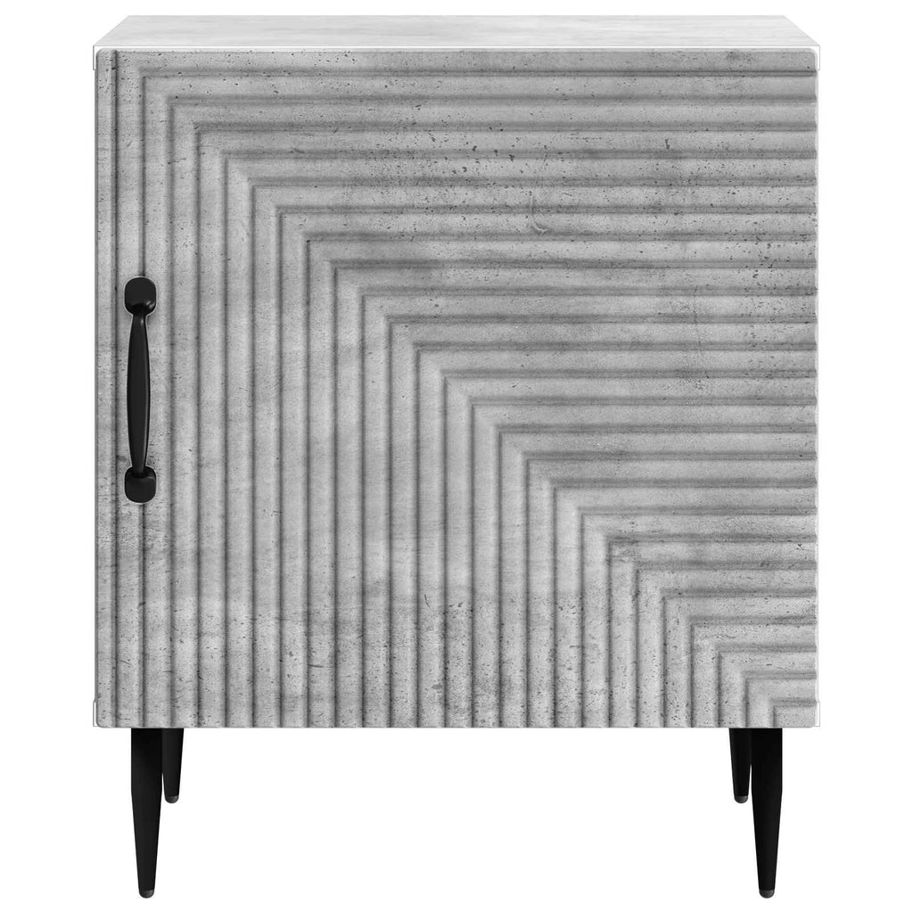 Armadio da Notte Grigio Cemento 43 x 34,5 x 50 cm