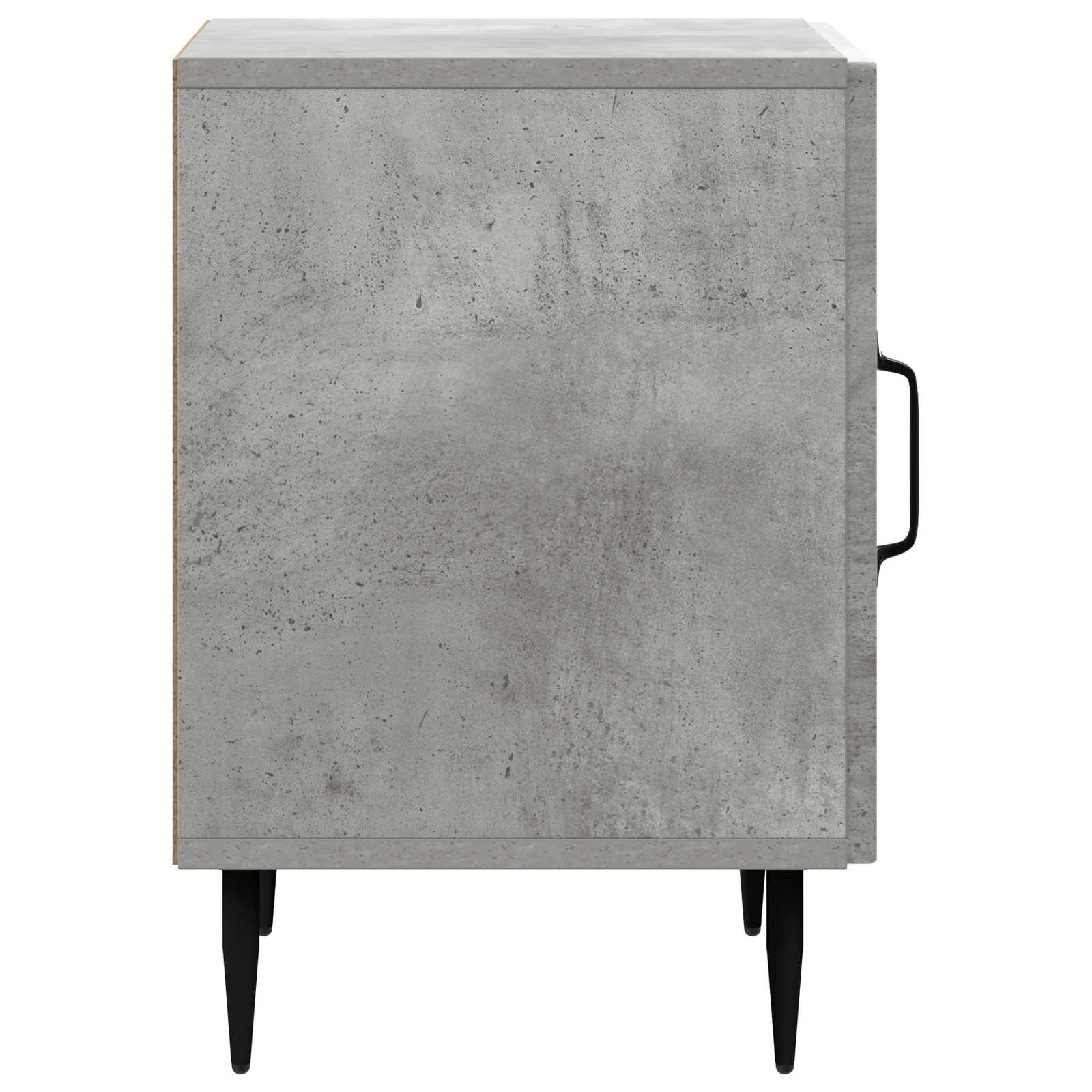 Armadio da Notte Grigio Cemento 43 x 34,5 x 50 cm