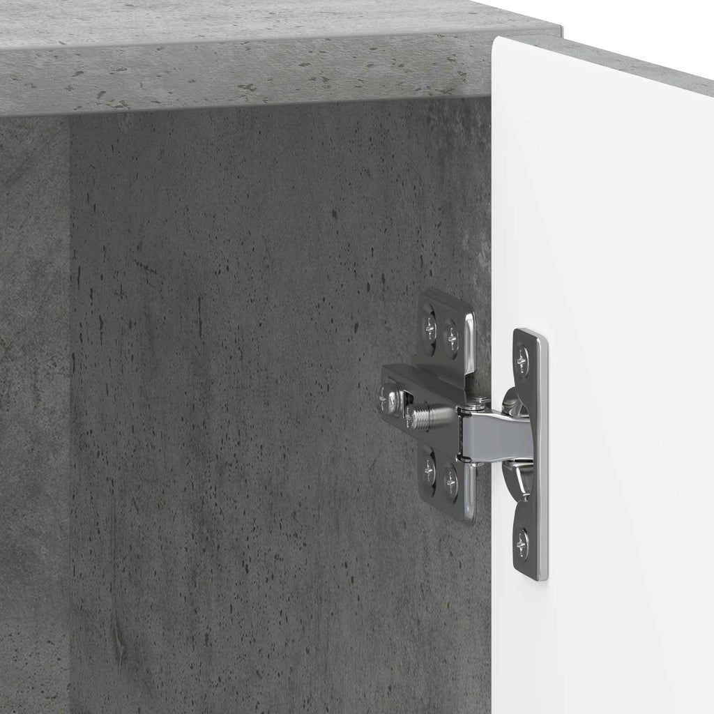 Armadio da Notte 2 pcs Grigio Cemento 43 x 34,5 x 50 cm