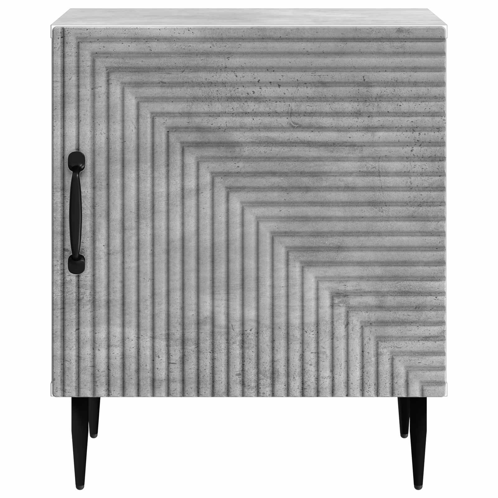 Armadio da Notte 2 pcs Grigio Cemento 43 x 34,5 x 50 cm
