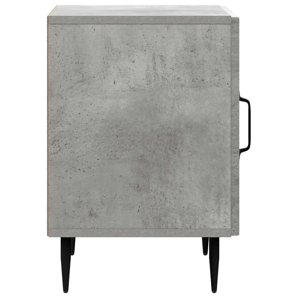 Armadio da Notte 2 pcs Grigio Cemento 43 x 34,5 x 50 cm