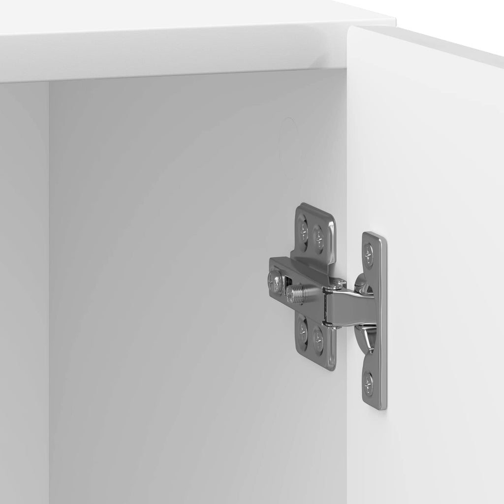 Armadio da Notte 2 pcs Bianco Lucido 43 x 34,5 x 50 cm