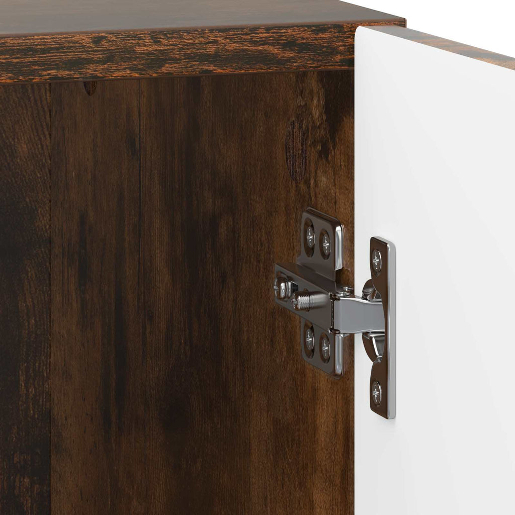 Armadio da Notte 2 pcs Rovere Fumo 43 x 34,5 x 50 cm