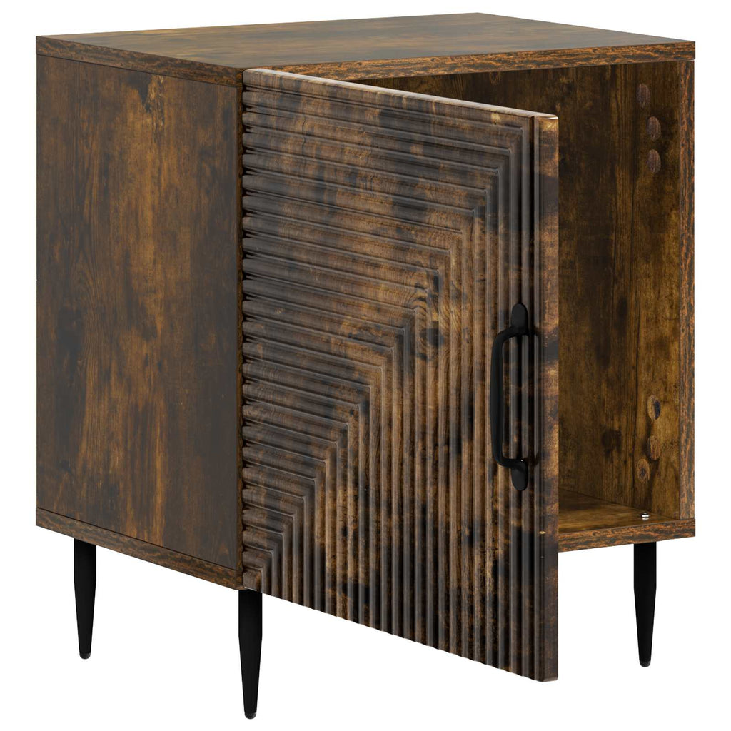 Armadio da Notte 2 pcs Rovere Fumo 43 x 34,5 x 50 cm