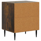 Armadio da Notte 2 pcs Rovere Fumo 43 x 34,5 x 50 cm