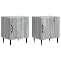Armadio da Notte 2 pcs Grigio Sonoma 43 x 34,5 x 50 cm