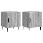 Armadio da Notte 2 pcs Grigio Sonoma 43 x 34,5 x 50 cm
