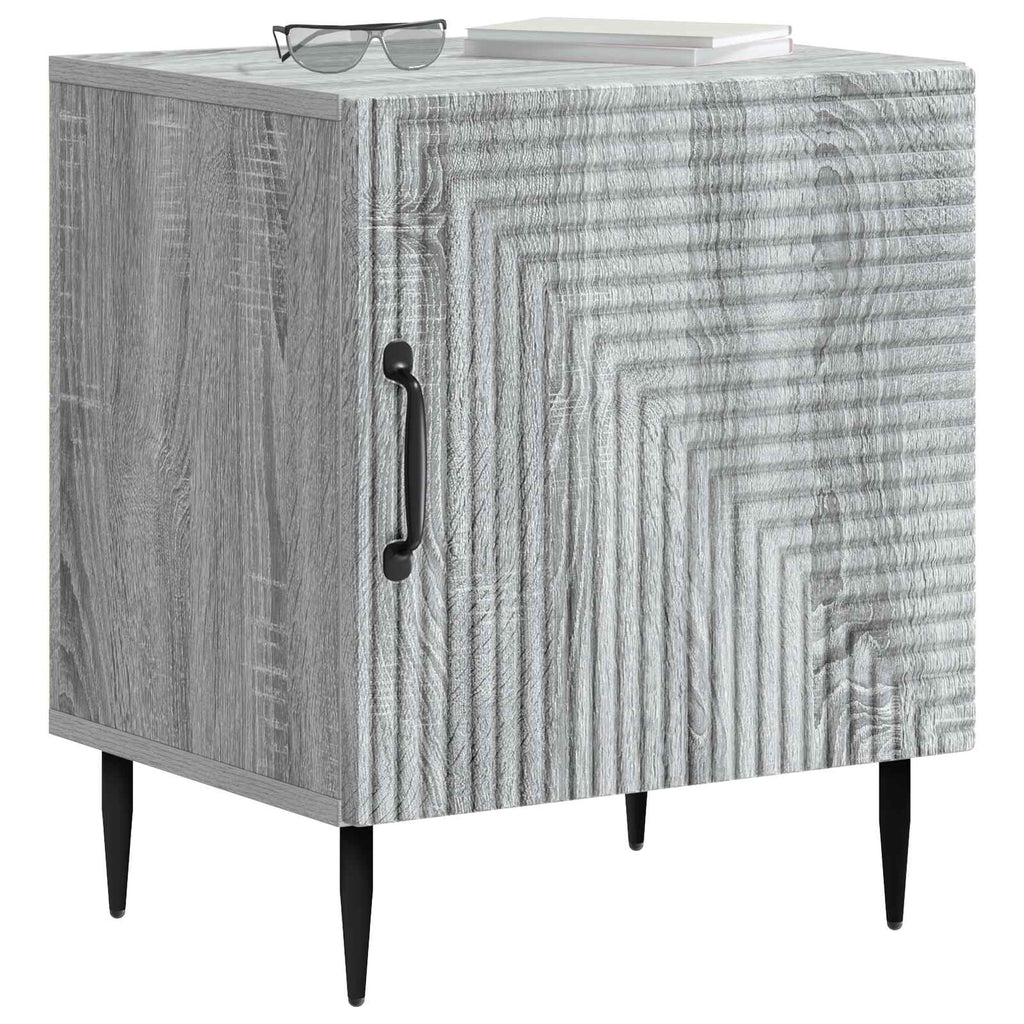 Armadio da Notte 2 pcs Grigio Sonoma 43 x 34,5 x 50 cm
