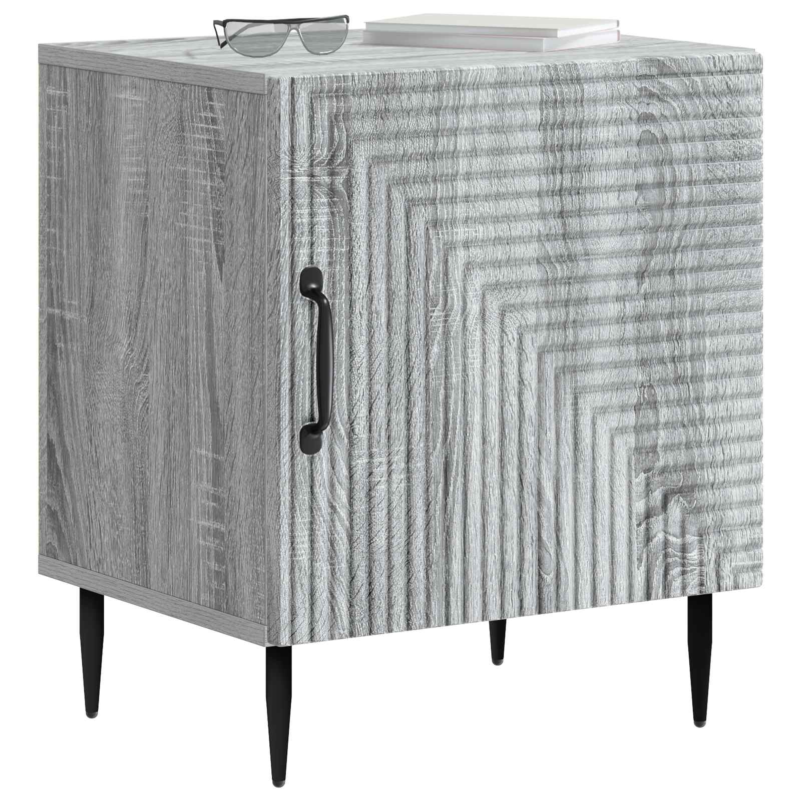 Armadio da Notte 2 pcs Grigio Sonoma 43 x 34,5 x 50 cm