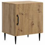 Armadio da Notte 2 pcs Rovere Artigianale 43 x 34,5 x 50 cm