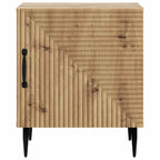 Armadio da Notte 2 pcs Rovere Artigianale 43 x 34,5 x 50 cm