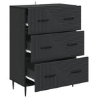 Mobile con Cassetti Nero 66 x 34,5 x 89,5 cm