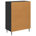Mobile con Cassetti Nero 66 x 34,5 x 89,5 cm