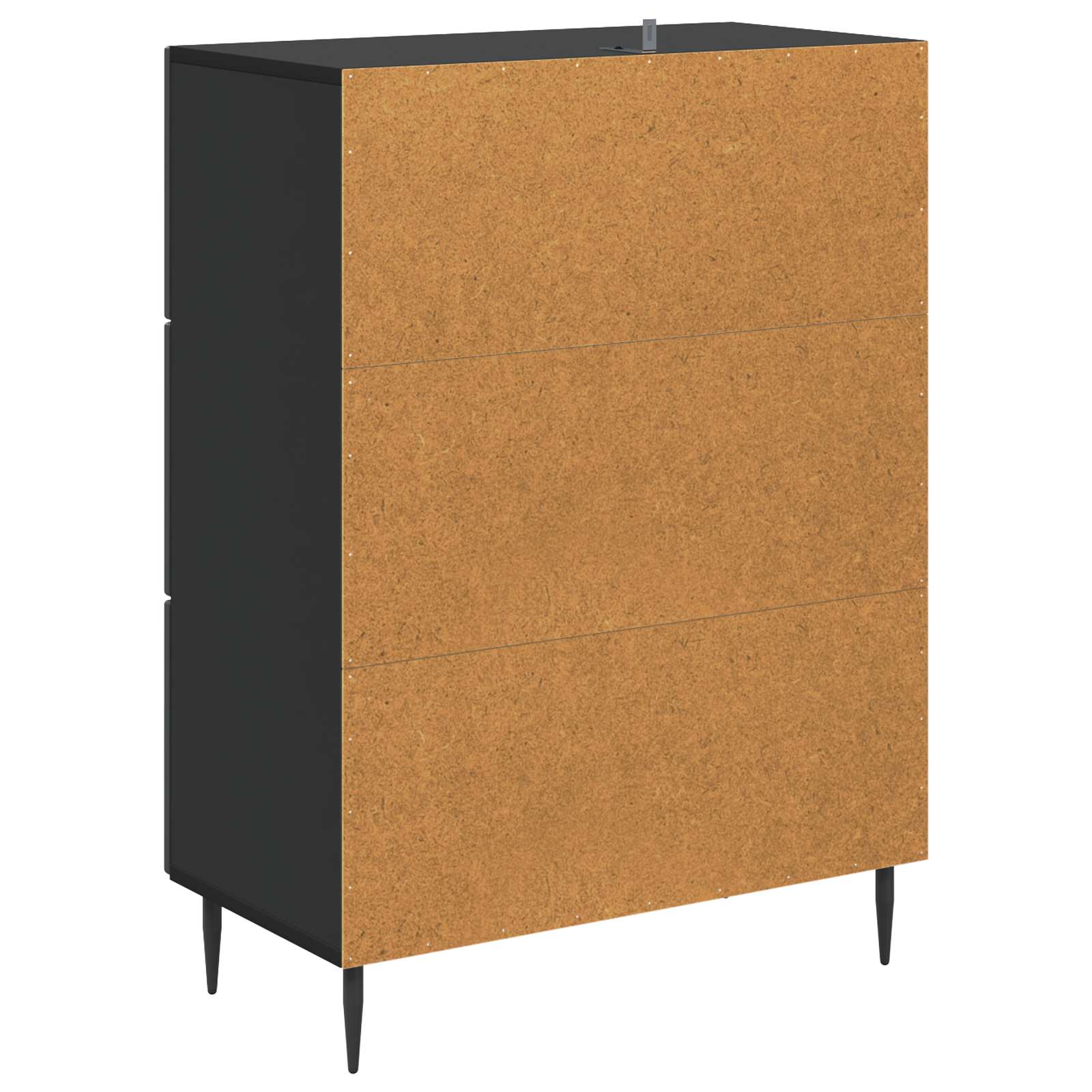 Mobile con Cassetti Nero 66 x 34,5 x 89,5 cm
