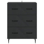 Mobile con Cassetti Nero 66 x 34,5 x 89,5 cm