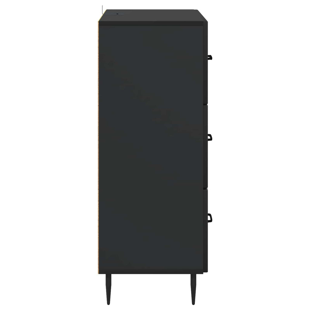 Mobile con Cassetti Nero 66 x 34,5 x 89,5 cm