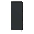 Mobile con Cassetti Nero 66 x 34,5 x 89,5 cm